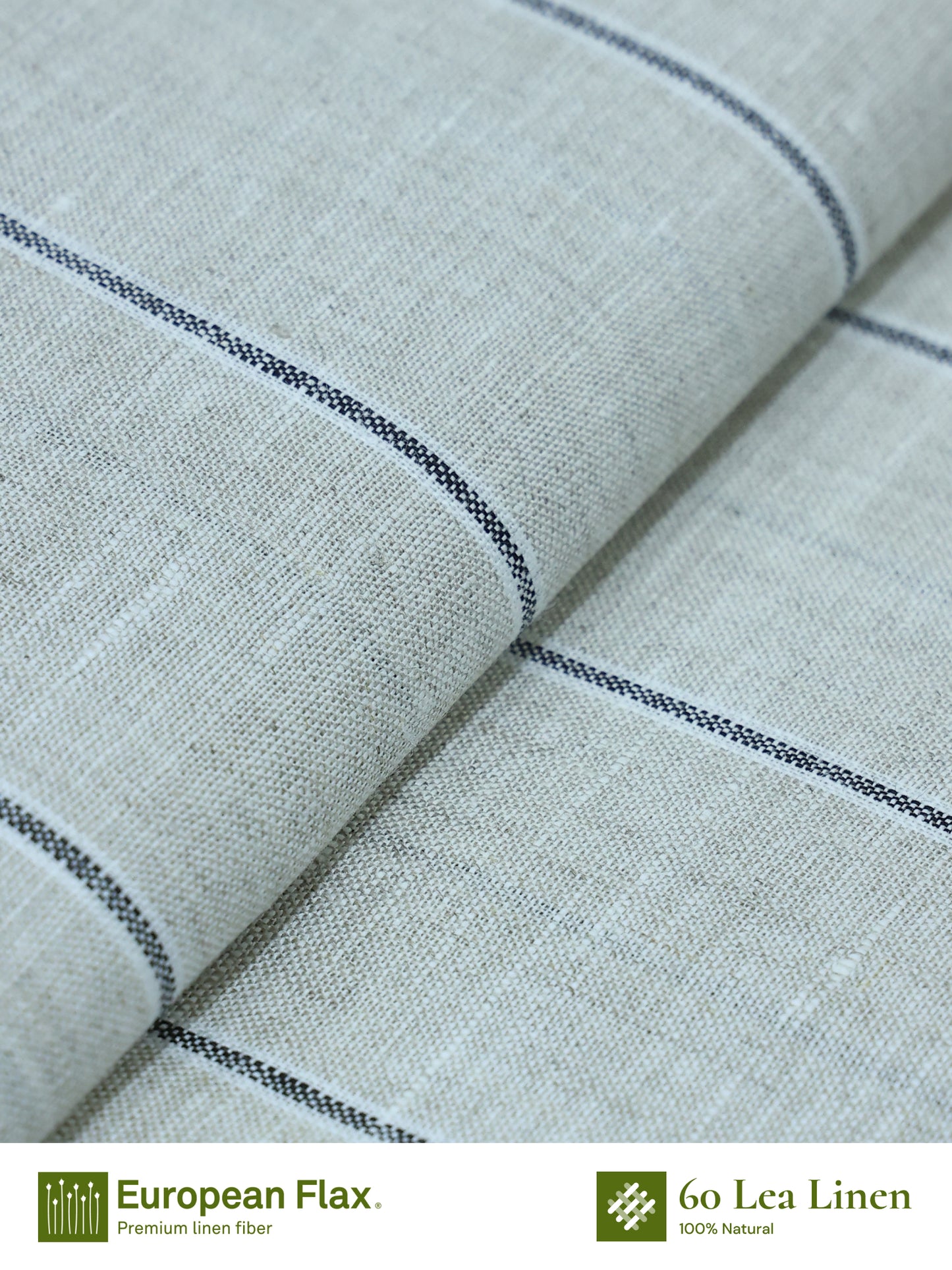 Dune Stripe 100% Linen Cuban