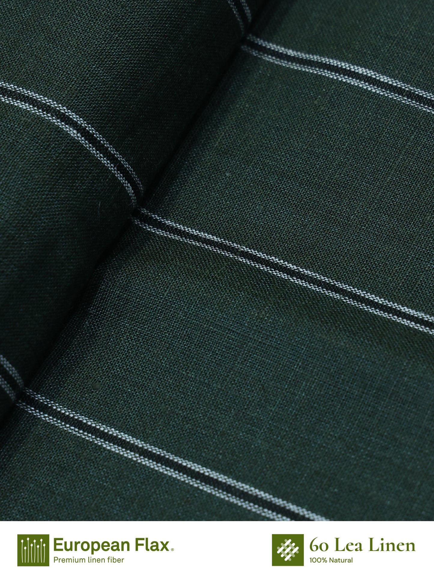 Palm Stripe 100% Linen Cuban